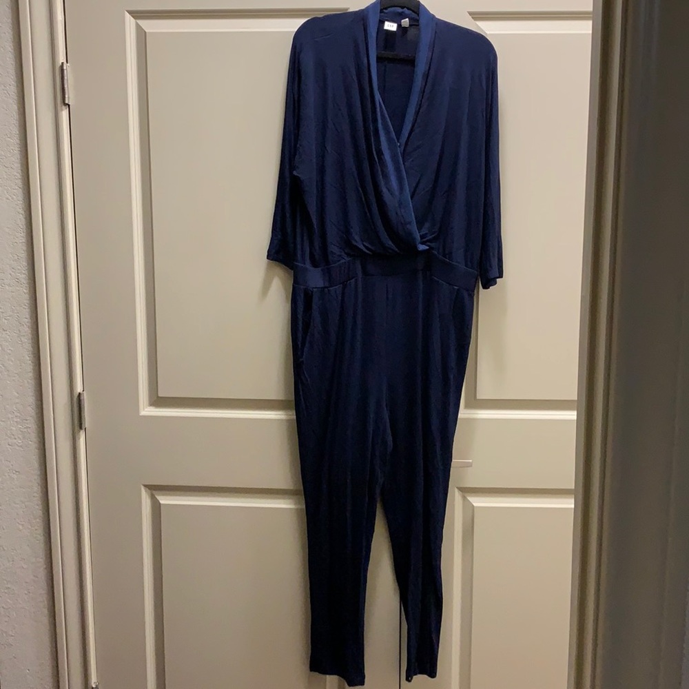 Gap Navy Blue Jumpsuit Size Large